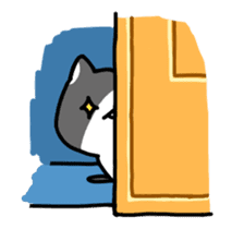 hacchan the kitten in motion! sticker #15089674