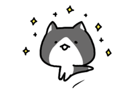 hacchan the kitten in motion! sticker #15089676