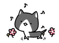 hacchan the kitten in motion! sticker #15089677