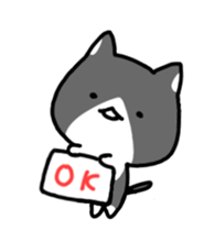 hacchan the kitten in motion! sticker #15089679