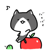 hacchan the kitten in motion! sticker #15089683