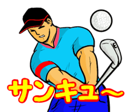 Sticker for the golfer 3 sticker #15089883
