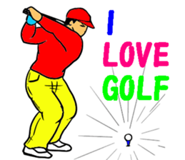 Sticker for the golfer 3 sticker #15089884