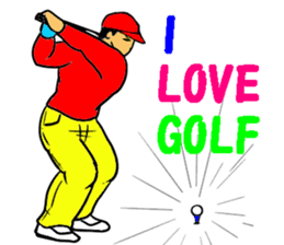Sticker for the golfer 3 sticker #15089884