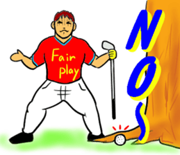 Sticker for the golfer 3 sticker #15089885