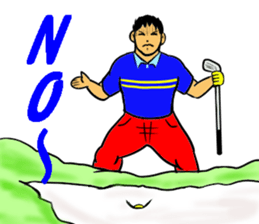 Sticker for the golfer 3 sticker #15089889