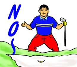 Sticker for the golfer 3 sticker #15089889