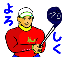 Sticker for the golfer 3 sticker #15089894