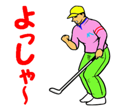 Sticker for the golfer 3 sticker #15089897