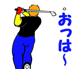 Sticker for the golfer 3 sticker #15089900