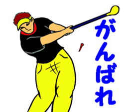 Sticker for the golfer 3 sticker #15089904