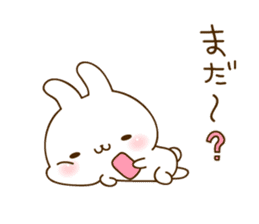 namaiki-rabbit6.time for family sticker #15090204