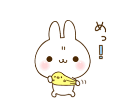 namaiki-rabbit6.time for family sticker #15090219