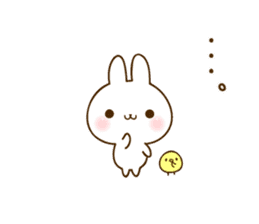 namaiki-rabbit6.time for family sticker #15090227