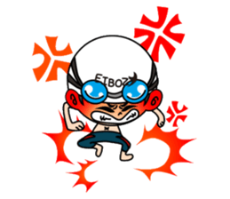 Swimming boy EIBOZ sticker #15092001