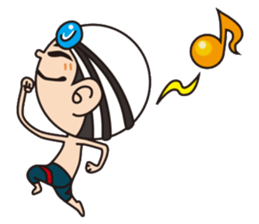 Swimming boy EIBOZ sticker #15092003