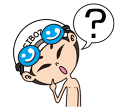 Swimming boy EIBOZ sticker #15092004