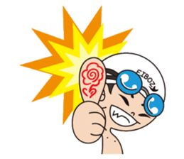 Swimming boy EIBOZ sticker #15092010