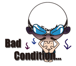 Swimming boy EIBOZ sticker #15092018