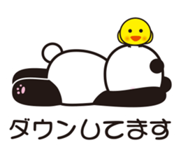 The murmur of a rabbit & panda. sticker #15092810