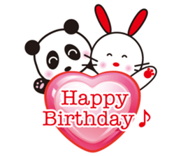 The murmur of a rabbit & panda. sticker #15092817