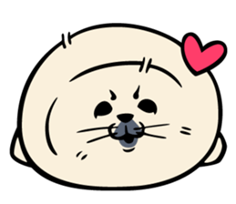 Harp seal's baby sticker sticker #15092901