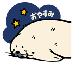 Harp seal's baby sticker sticker #15092903