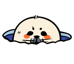 Harp seal's baby sticker sticker #15092913