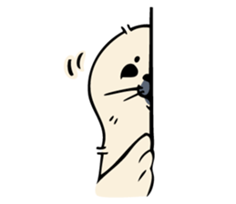 Harp seal's baby sticker sticker #15092921