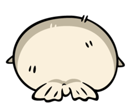 Harp seal's baby sticker sticker #15092933