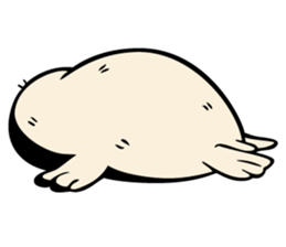Harp seal's baby sticker sticker #15092936