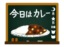 Blackboard Food Porn sticker #15093295