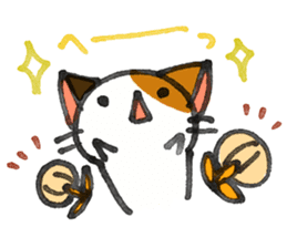 Orange-Cardboard cat sticker #15093638