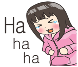 Girl little pig [English] sticker #15094049