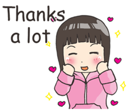 Girl little pig [English] sticker #15094052