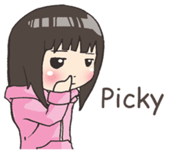 Girl little pig [English] sticker #15094056