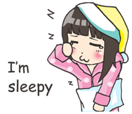 Girl little pig [English] sticker #15094060