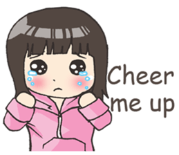 Girl little pig [English] sticker #15094068