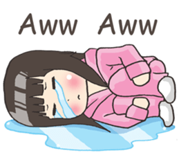 Girl little pig [English] sticker #15094069