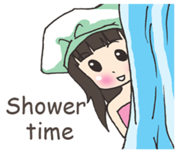 Girl little pig [English] sticker #15094071