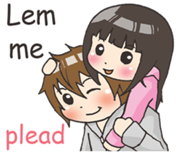 Girl little pig [English] sticker #15094072