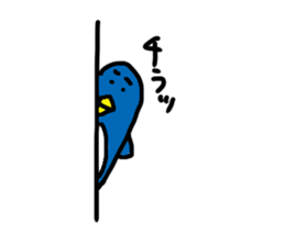 Eyebrow penguin sticker #15095508