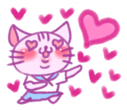 crayon cat sticker sticker #15096433