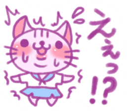 crayon cat sticker sticker #15096434