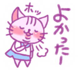 crayon cat sticker sticker #15096455