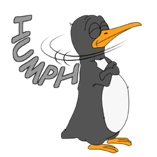 Bumpy the Emotional Penguin sticker #15096813