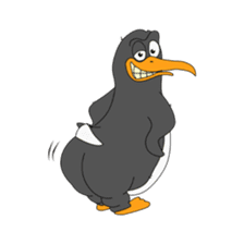 Bumpy the Emotional Penguin sticker #15096822