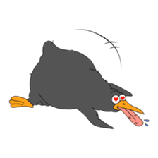 Bumpy the Emotional Penguin sticker #15096825