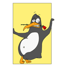 Bumpy the Emotional Penguin sticker #15096826