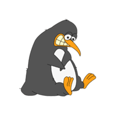 Bumpy the Emotional Penguin sticker #15096830
